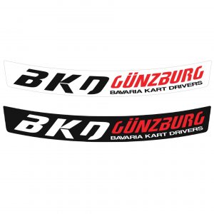 Visier Aufkleber "BKD Günzburg Bavaria Kart Drivers"